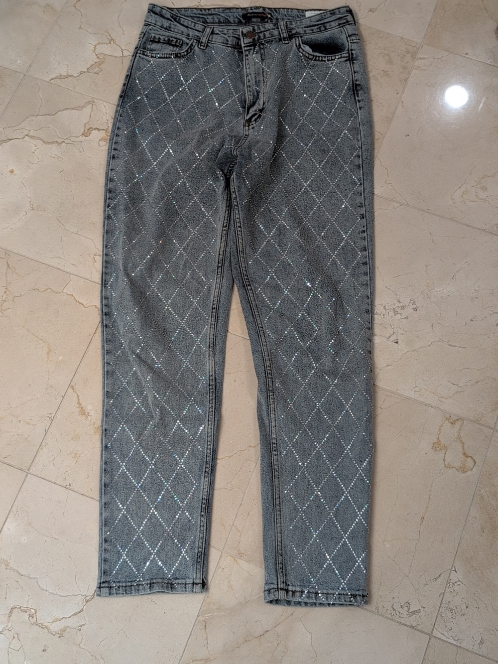 Sparkle Quilted Sparkle Light Blue  Women's Jeans Size 29